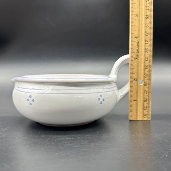 Vintage Sauce Dish Gravy Boat Dieulefit France PHP Pottery Lavender Purple - Picture 9 of 11